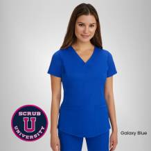 Healing Hands Women's Monica V-Neck Solid Scrub Top 14