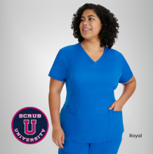Healing Hands Women's Monica V-Neck Solid Scrub Top 6
