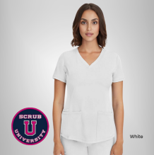 Healing Hands Women's Monica V-Neck Solid Scrub Top 4