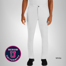 Healing Hands Men's Ryan Zip Fly Slim Fit Scrub Pant 3