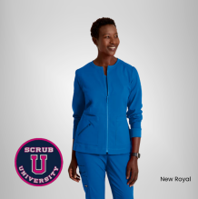 Grey's Anatomy By Barco Millie 3-Pocket Crewneck Scrub Jacket 6