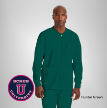 Grey's Anatomy By Barco React 5-Pocket Crewneck Warmup Scrub Jacket 9
