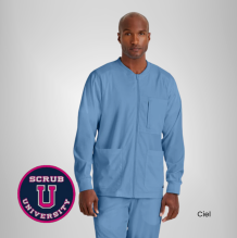 Grey's Anatomy By Barco React 5-Pocket Crewneck Warmup Scrub Jacket 15