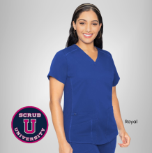 Med Couture Touch V-neck Shirttail Top | 7459 6
