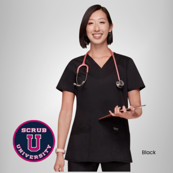 Cherokee Revolution Women's V-Neck Solid Scrub Top