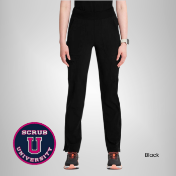 Infinity Women's Mid Rise Tapered Leg Pull-On Scrub Pant