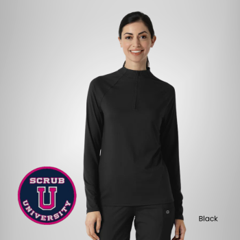 Wink Women's Watch Window Quarter Zip Top