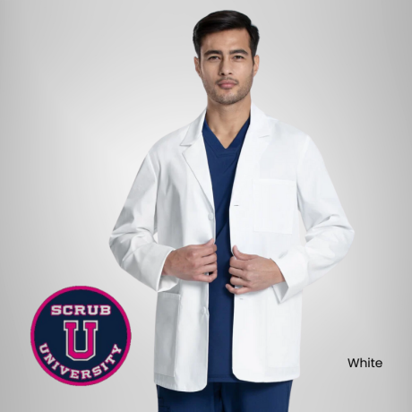 Cherokee Men's Notched Consultation 30" Lab Coat 1