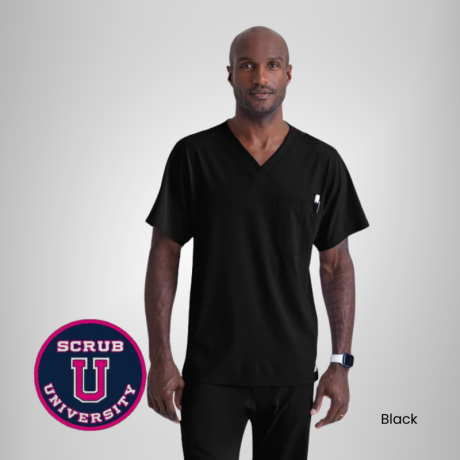 Structure 1-Pocket V-Neck Scrub Top 1
