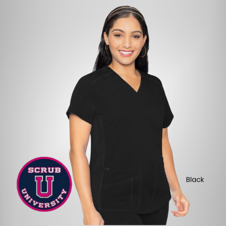Med Couture Touch V-neck Shirttail Top | 7459 1