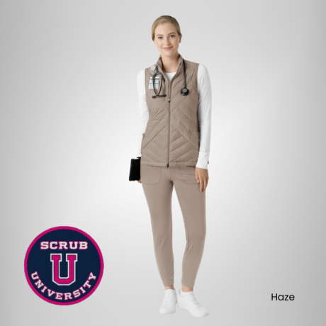 Wink Women's Quilted Scrub Vest 1